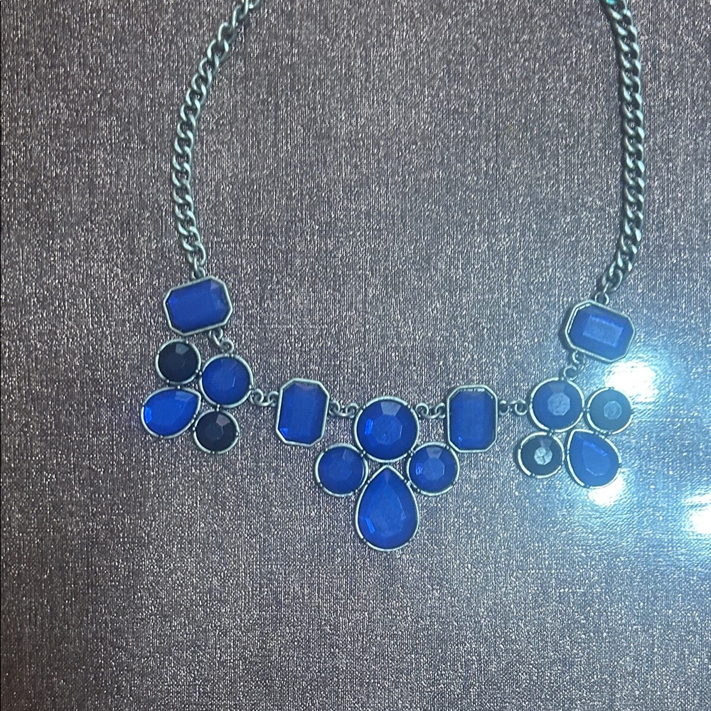 Sapphire Blue Statement Necklace